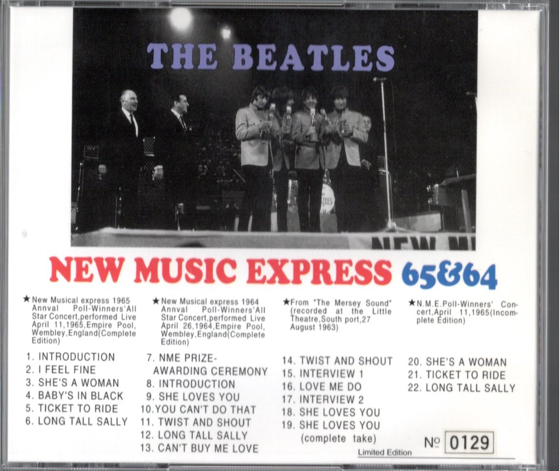 The Beatles CD NEW MUSIC EXPRESS 64 & 65 Limited No 1996 Used | Japansoundstore