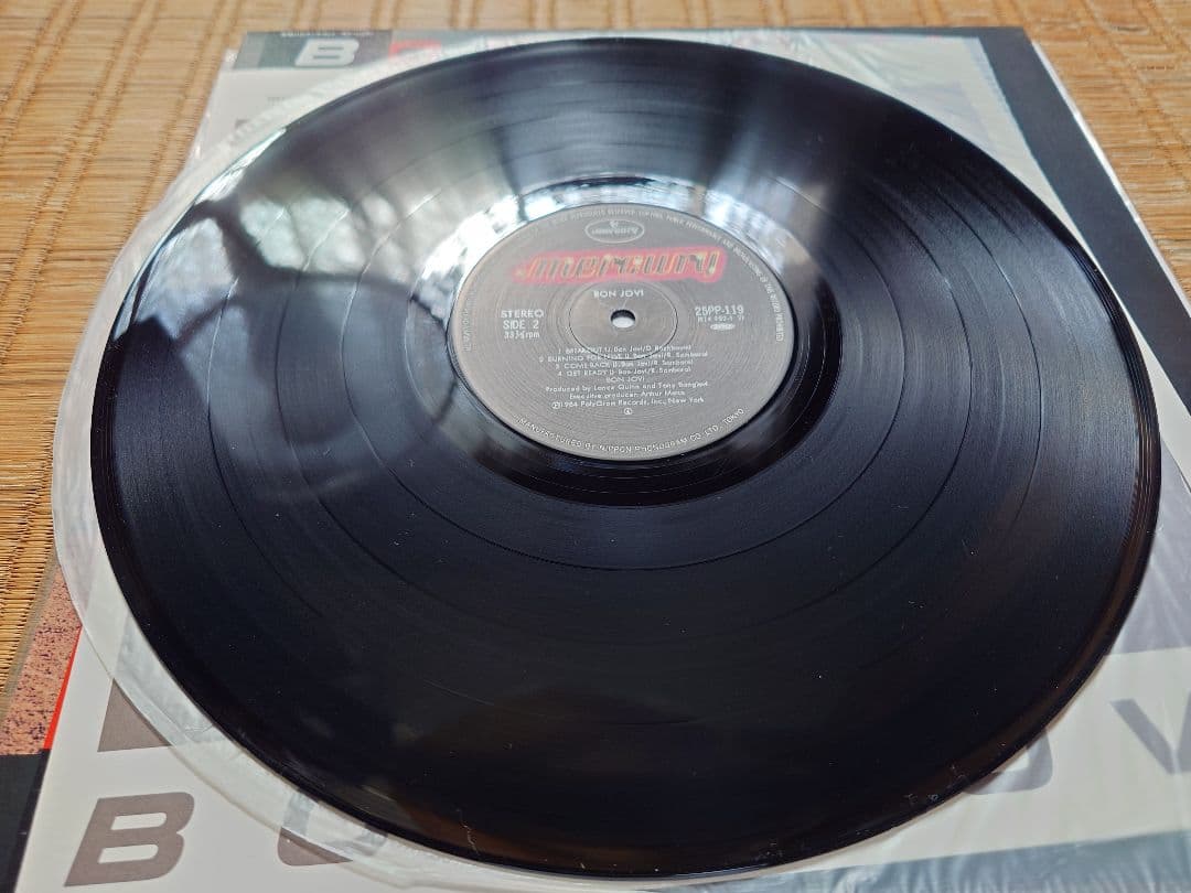 Bon Jovi Self-Titled Debut LP 1984 Japan Original Release With Obi and Liner