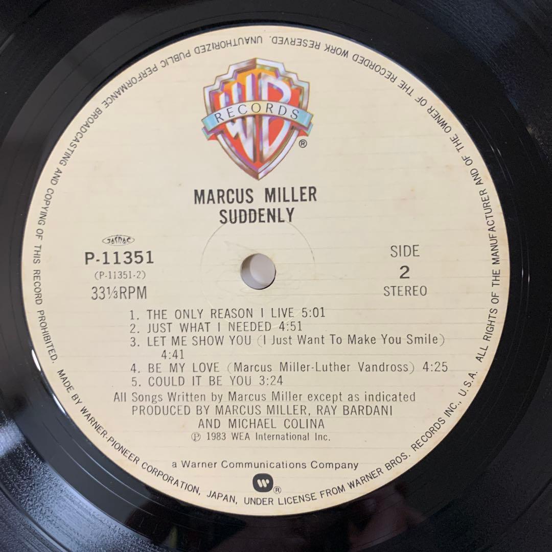 Marcus Miller - Suddenly LP 1983 Japan Original Vinyl Record Warner Bros. P-1135