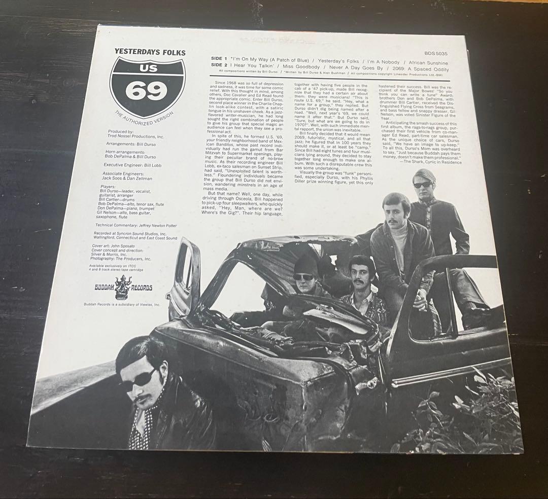 US 69 - Yesterdays Folks Vinyl LP Buddah Records Rare Psych Funk Breaks