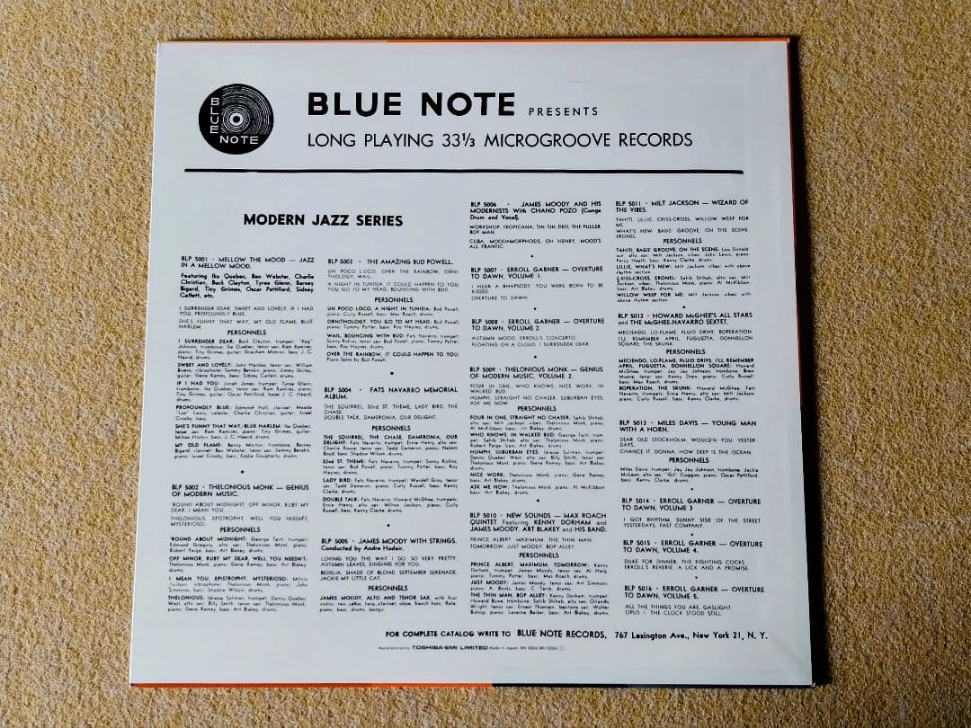 Howard McGhee All Stars Blue Note LP 5012 Japan Jazz Vinyl LP Fats Navarro