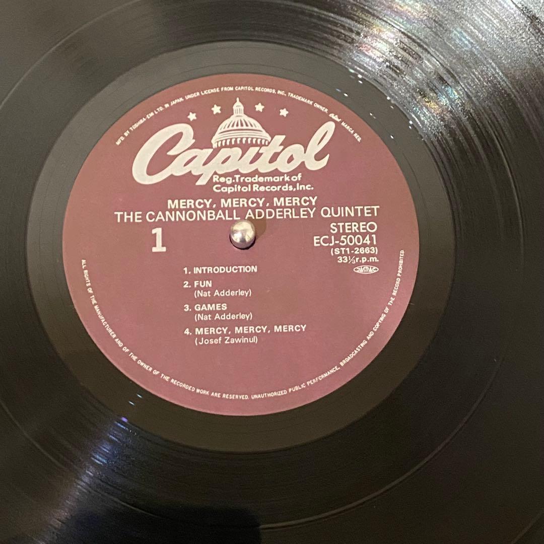 Cannonball Adderley Quintet - Mercy, Mercy, Mercy! Live at The Club Japan Vinyl