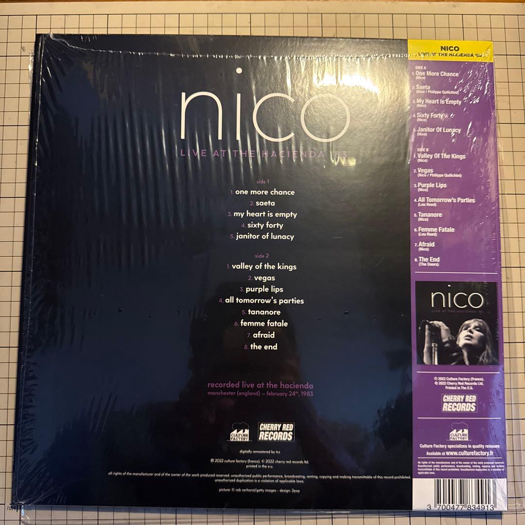 Nico - Live At The Hacienda '83 Vinyl LP RSD Exclusive Clear Purple Color Record