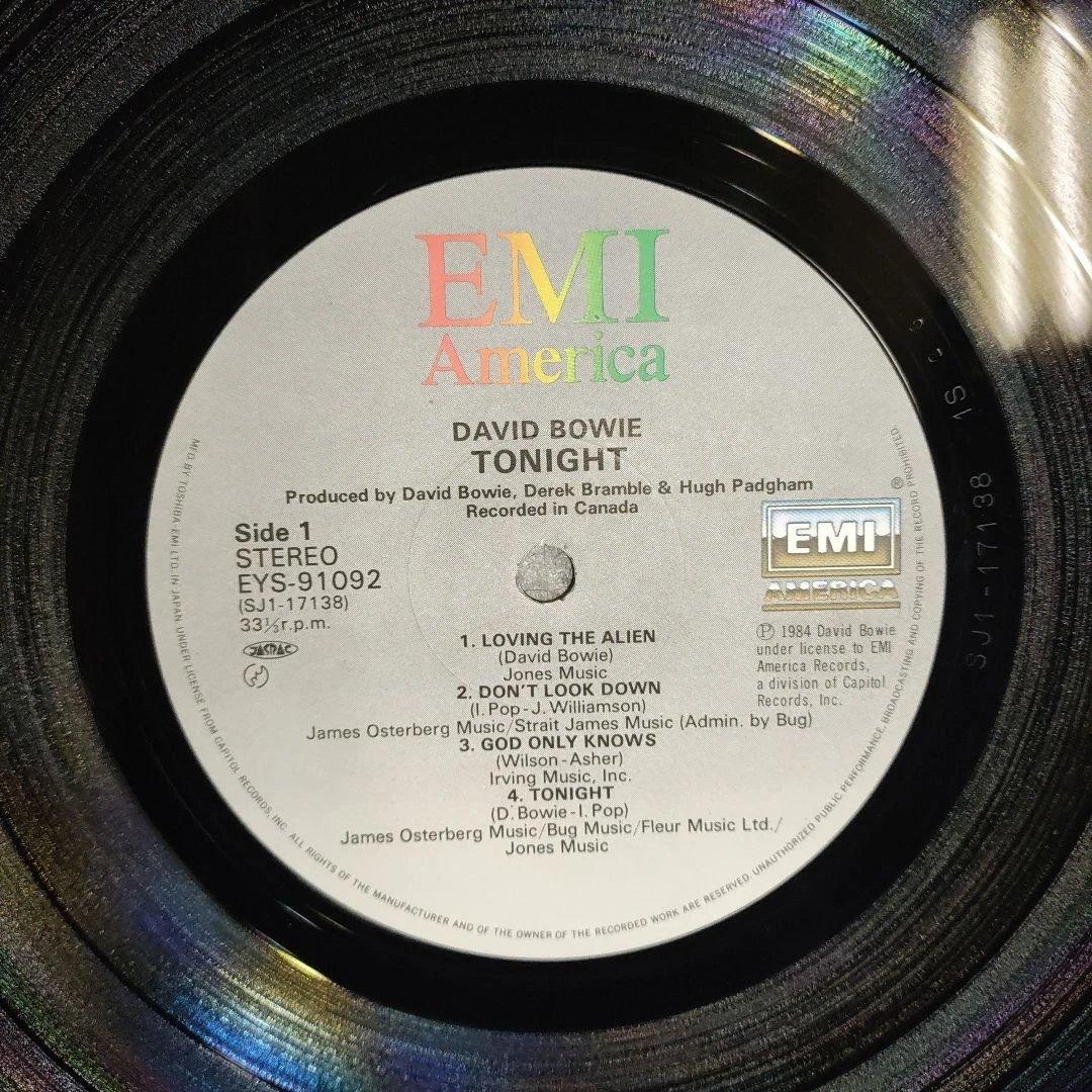 David Bowie - Tonight LP Japan Original Pressing w/ Obi & Bonus Poster EYS-91092