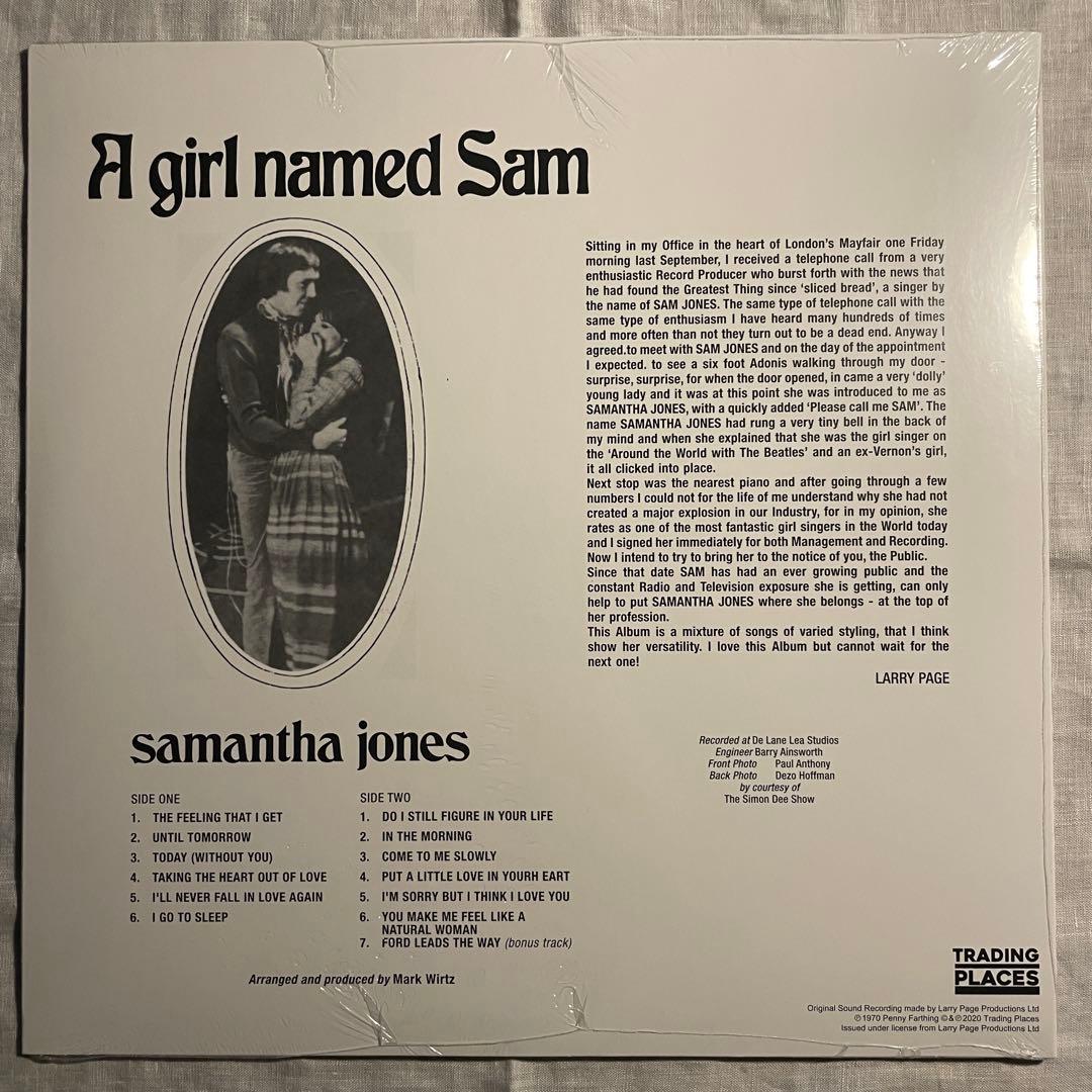 Samantha Jones - A Girl Named Sam LP 180g Green Vinyl RSD Edition