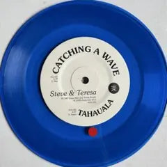 Steve & Teresa - Catching A Wave 7" Blue Vinyl Hawaii Soul Rare Japan