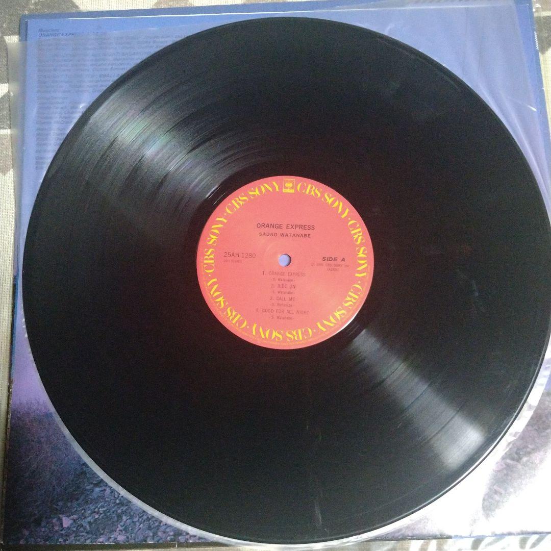 Sadao Watanabe - Orange Express LP Vinyl 1981 Japan Fusion Jazz w/ Obi
