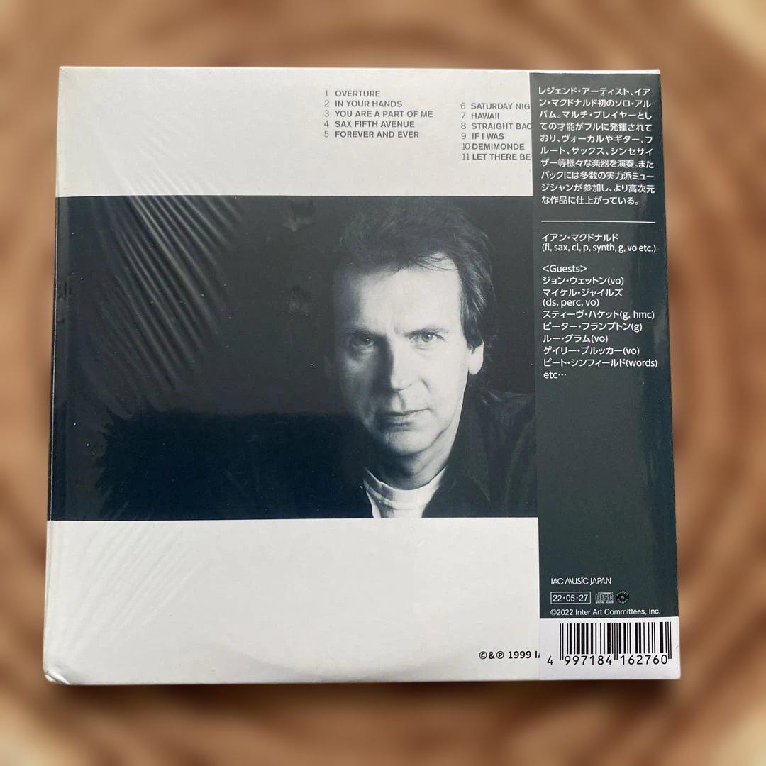 Ian McDonald Drivers Eyes CD Japan Press Limited Edition Mini LP Paper Sleeve
