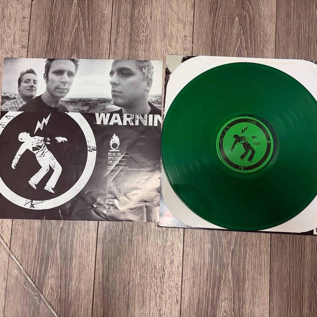 Green Day - Warning Vinyl LP, Limited Edition Green Vinyl, Adeline Records
