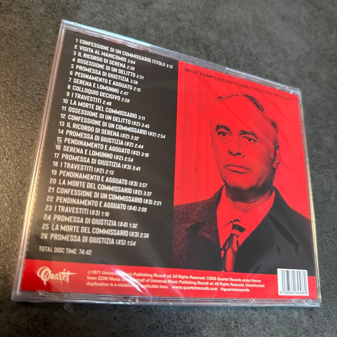 Riz Ortolani Confession of a Police Captain CD Expanded Soundtrack Limited Ed