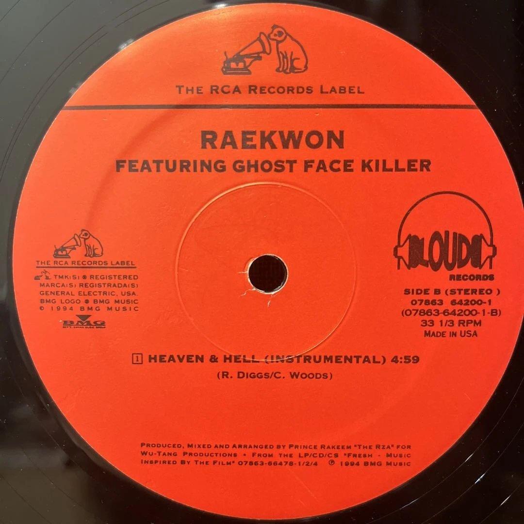 Raekwon - Heaven & Hell 12" Vinyl Record feat. Ghost Face Killer, 1994 Hip Hop