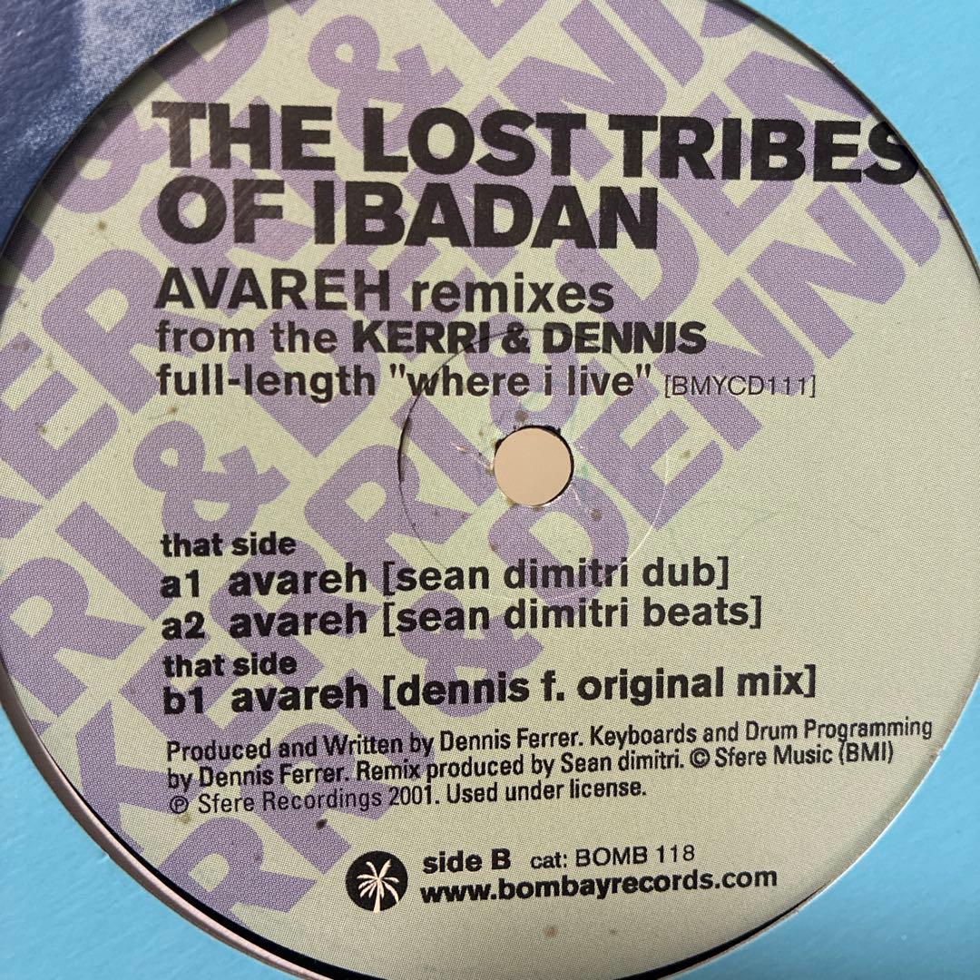 The Lost Tribes Of Ibadan - Avareh Remixes 12" Vinyl Record Deep House 2001