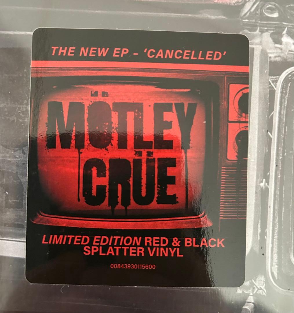 Motley Crue - Cancelled EP Red & Black Splatter Vinyl Limited Edition