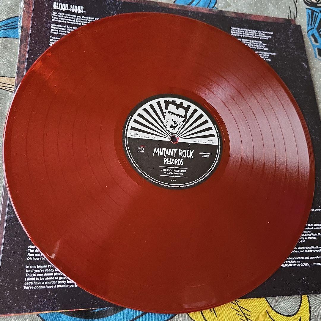 The Meteors - 40 Days A Rotting - Limited Red Vinyl LP Psychobilly Punk