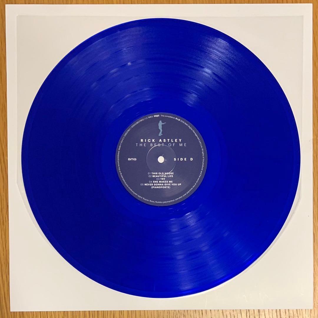 Rick Astley - The Best Of Me 2LP Clear Blue Vinyl Greatest Hits Compilation