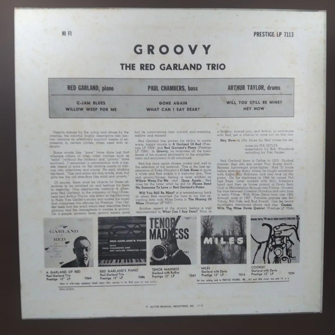 Red Garland Trio - Groovy LP Japan Prestige Jazz Vinyl Record