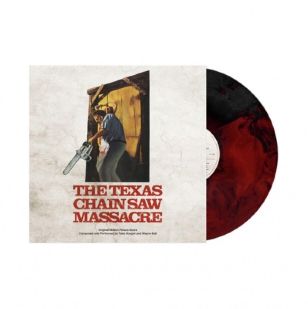 The Texas Chain Saw Massacre Original Score Vinyl LP Blood Red Black Poured