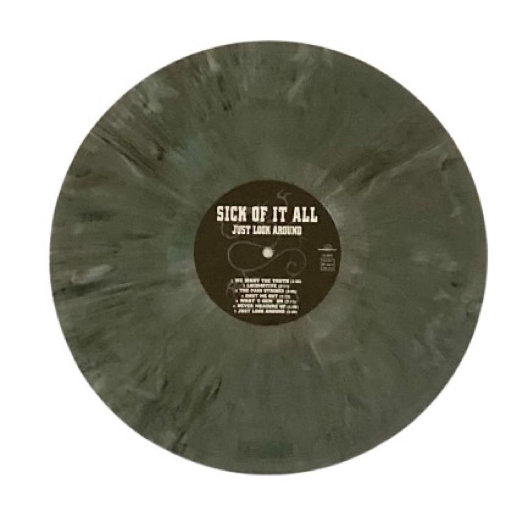 SICK OF IT ALL Just Look Around LP Vinyl 1992 Grey Marble Japan Hardcore