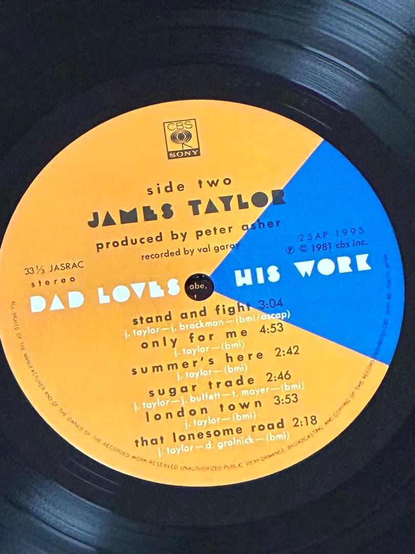 James Taylor - Dad Loves His Work LP Vinyl 1981 Japan Pressing with Obi