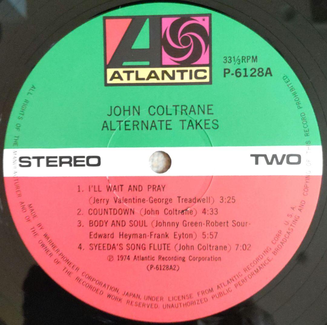 John Coltrane Alternate Takes Vinyl LP Japan Pressing with Obi