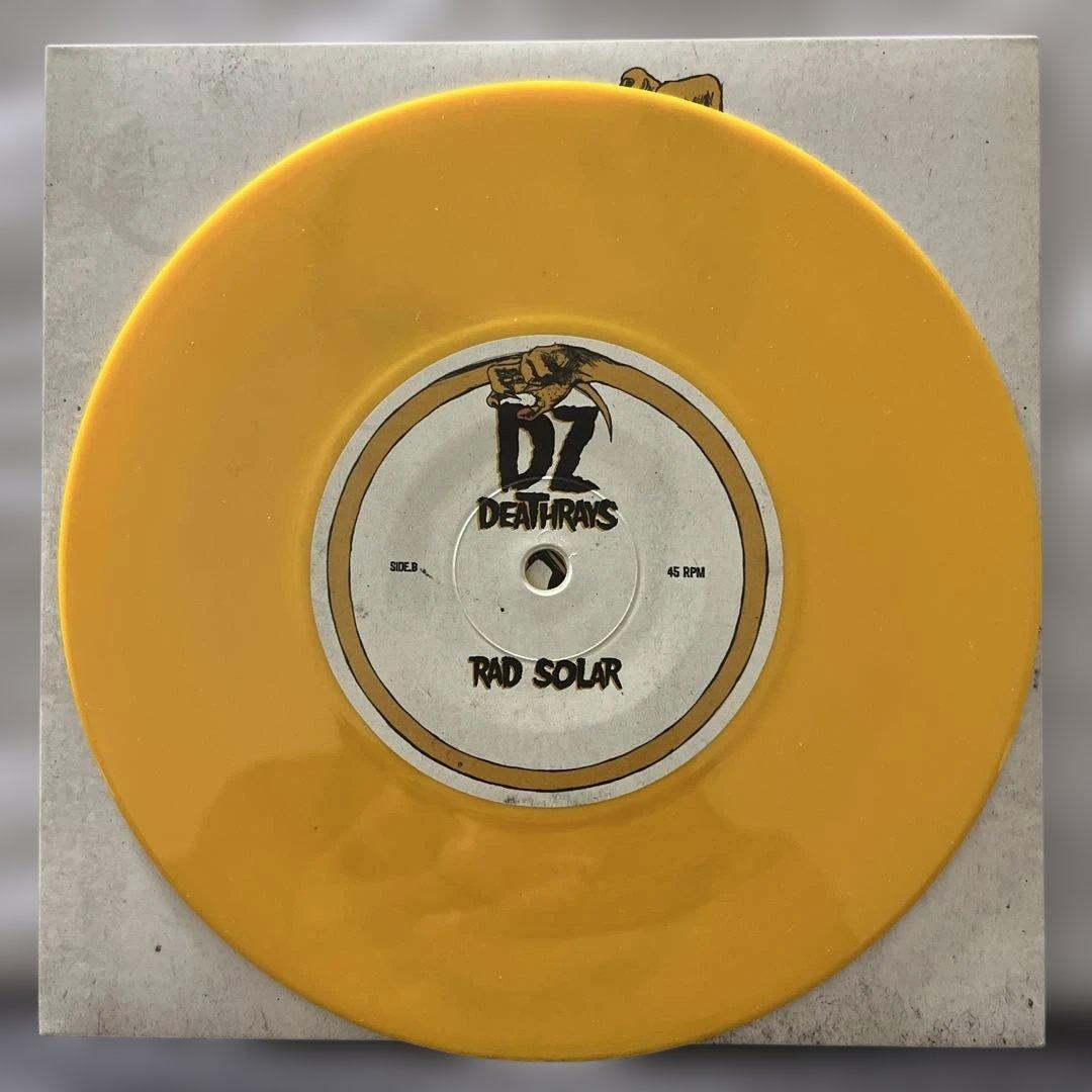 DZ Deathrays Gebbie Street 7" Yellow Vinyl Single Limited Numbered Rare