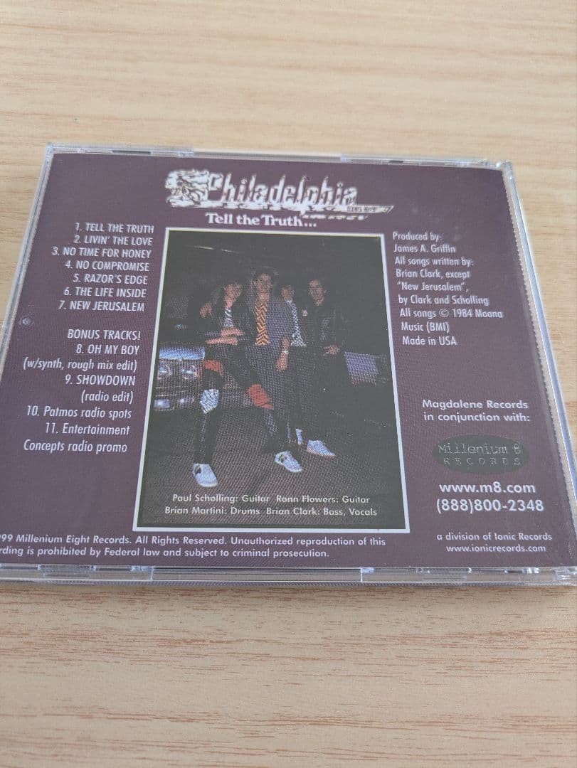 Philadelphia - Tell The Truth... CD - Limited Edition #1718 of 2000 Japan Press