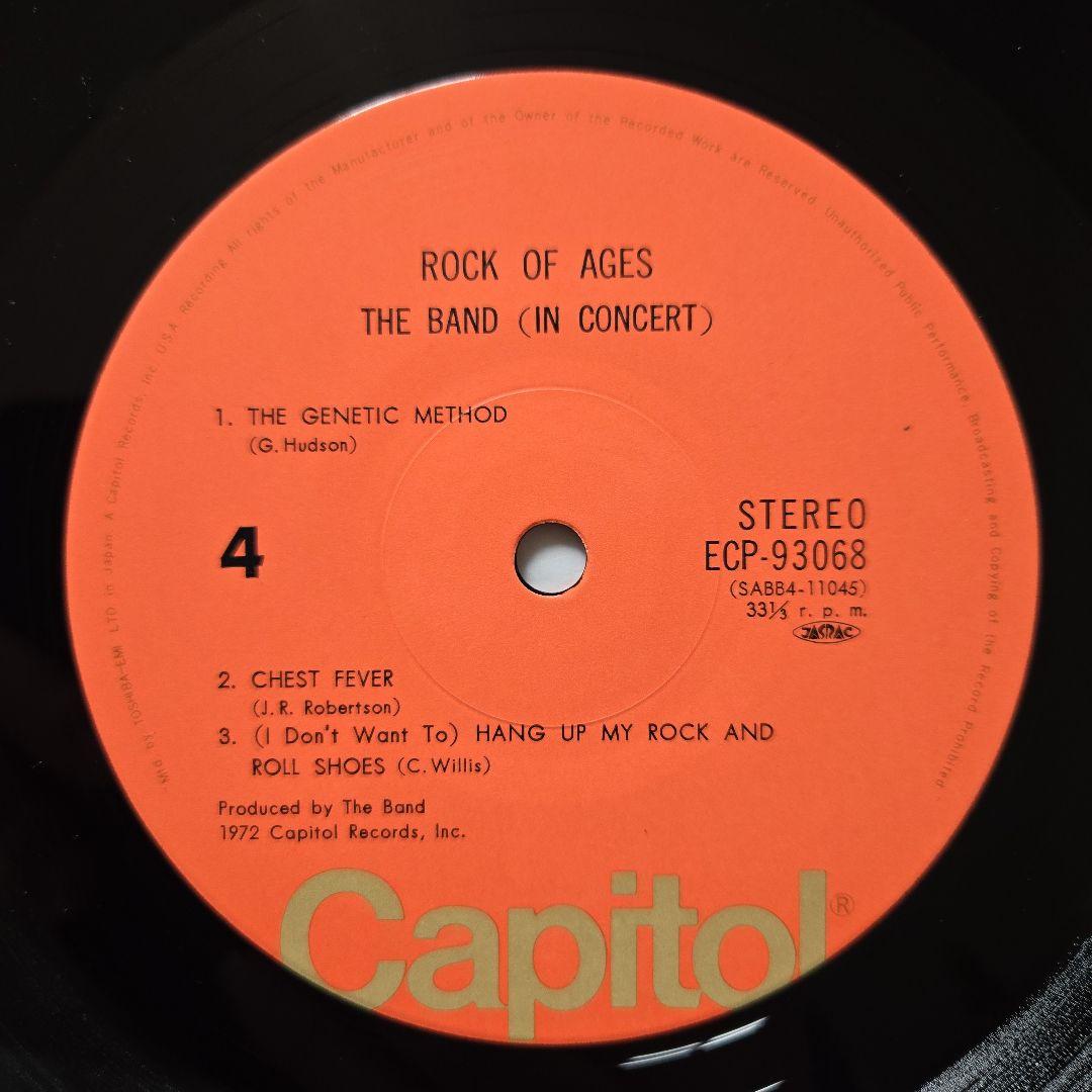 The Band - Rock Of Ages LP Rare Error Cover Japan Pressing ECP-93067B