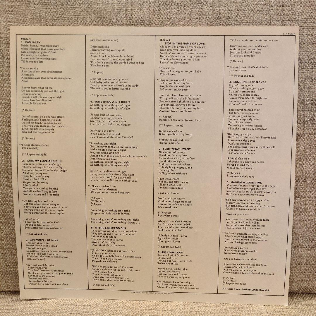 The Hollies What Goes Around LP Vinyl Record Japan 1983 P-11387 w/ Obi