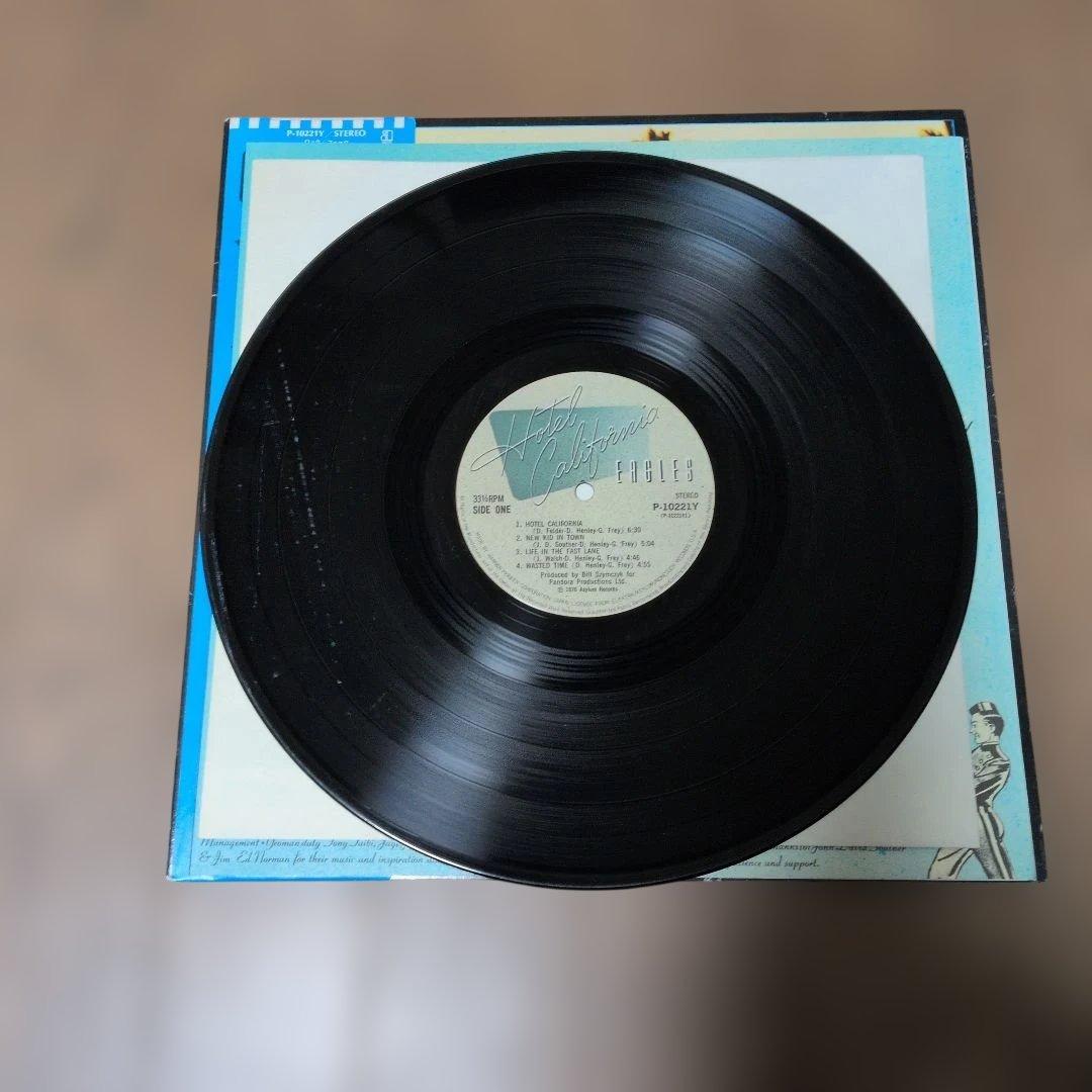 Eagles Hotel California Japan LP P-10221Y Vinyl Record with Obi