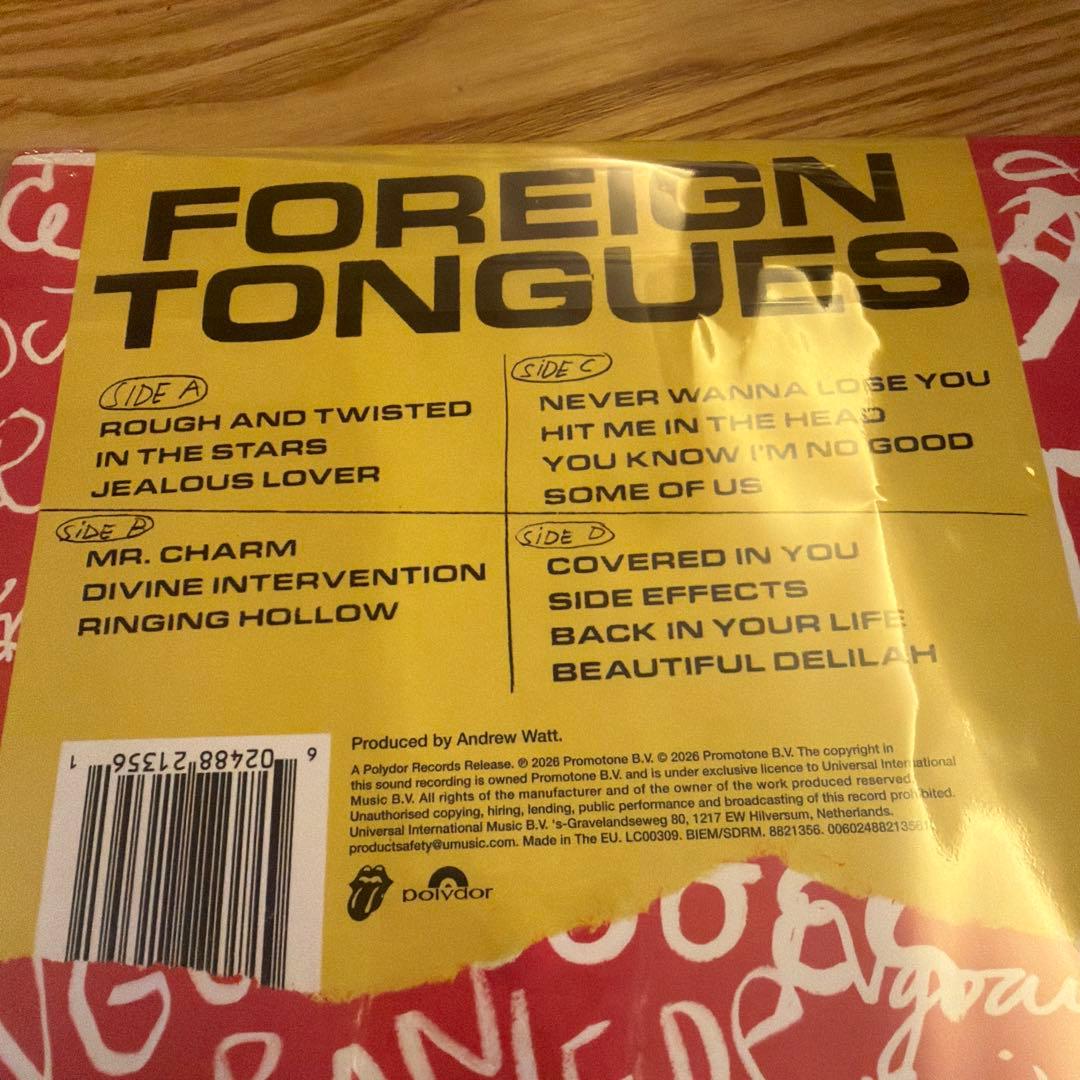 Rolling Stones Foreign Tongues White Vinyl 2LP Sealed Limited Edition Import