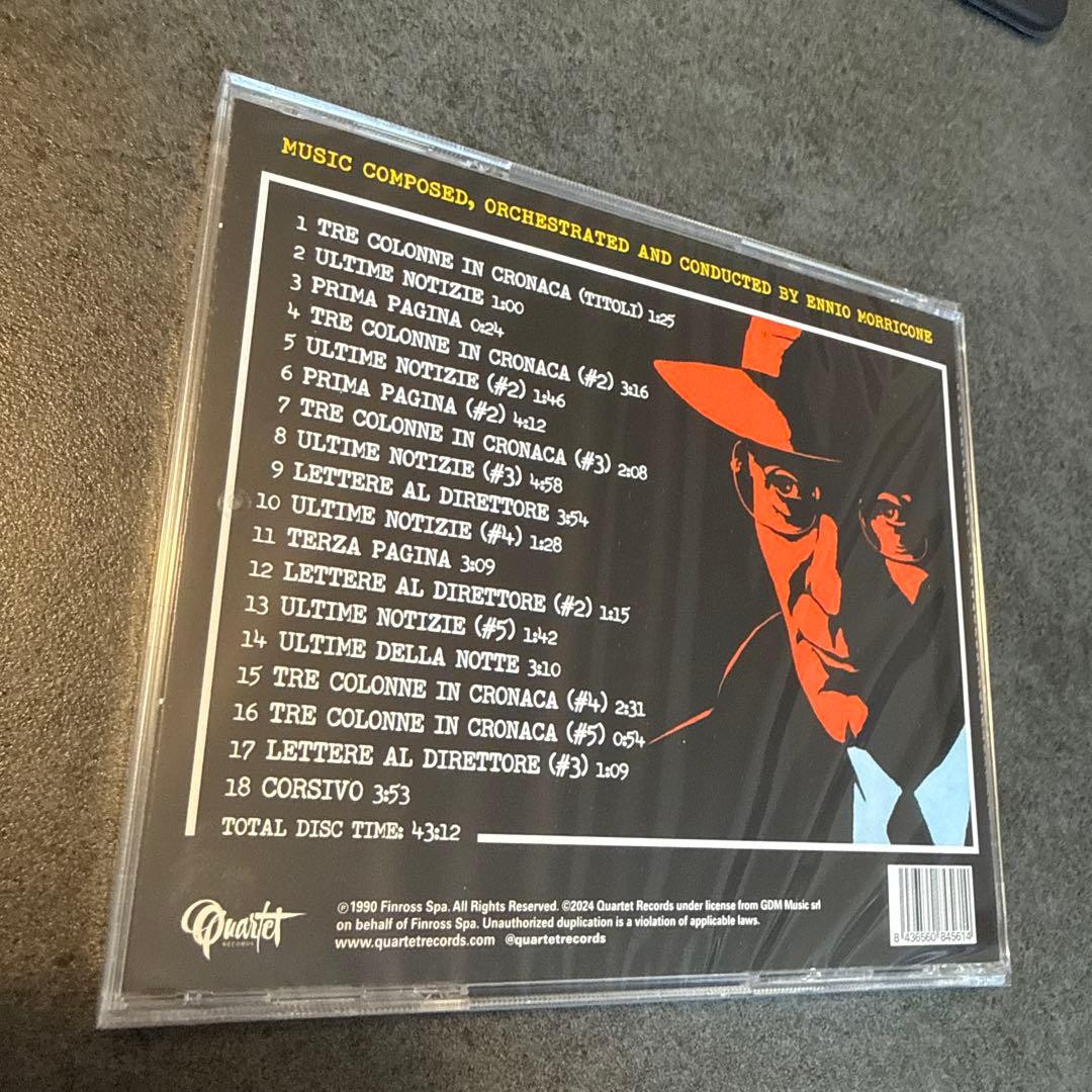 Ennio Morricone - Tre Colonne In Cronaca Soundtrack CD Limited Edition