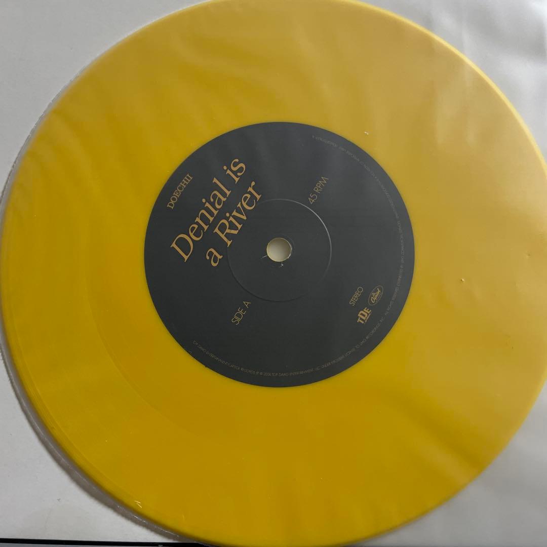 Doechii - Denial Is A River 7" Vinyl Canary Yellow Urban Outfitters Exclusive