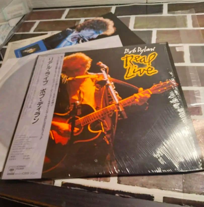 Bob Dylan - Real Live LP Vinyl Record Japan Pressing with Obi Strip