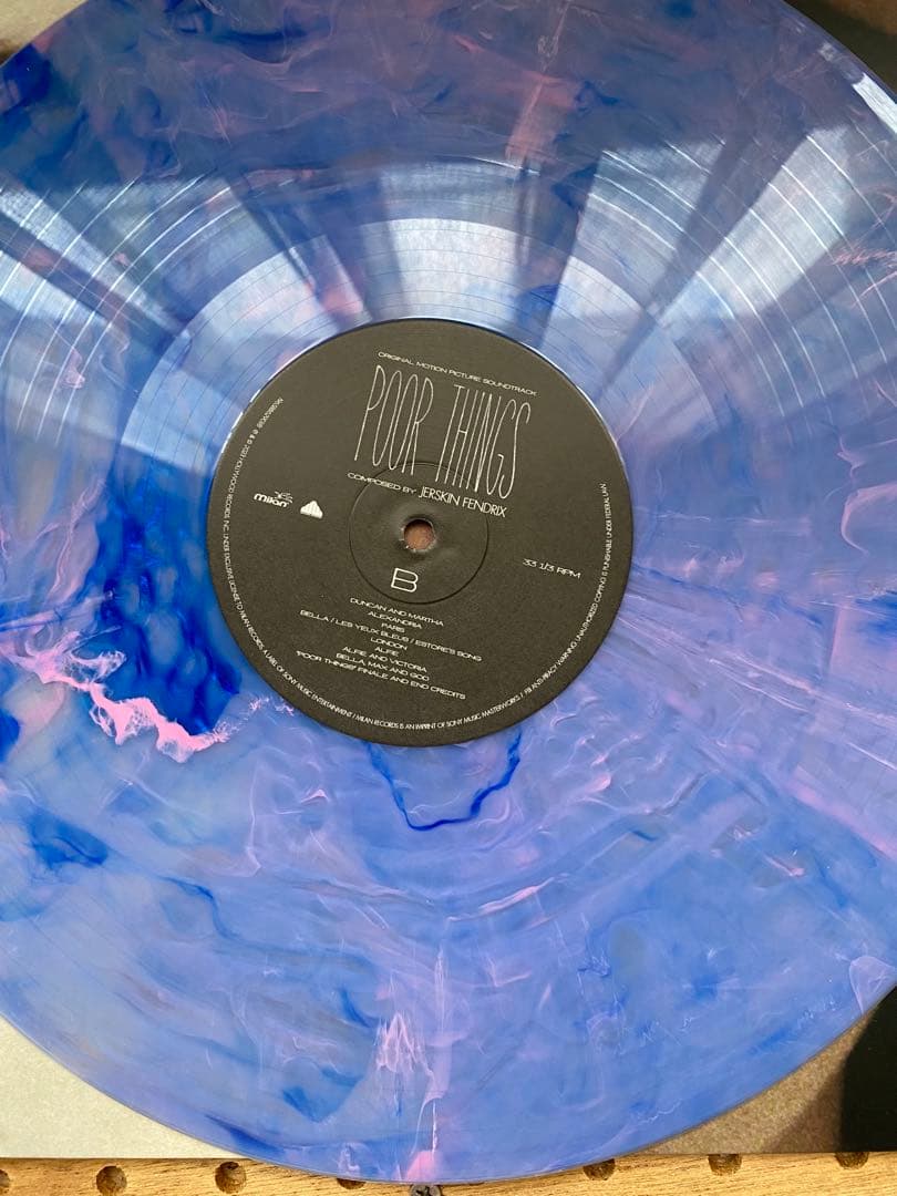 Jerskin Fendrix - Poor Things Soundtrack LP Vinyl Blue & Pink Marble Limited