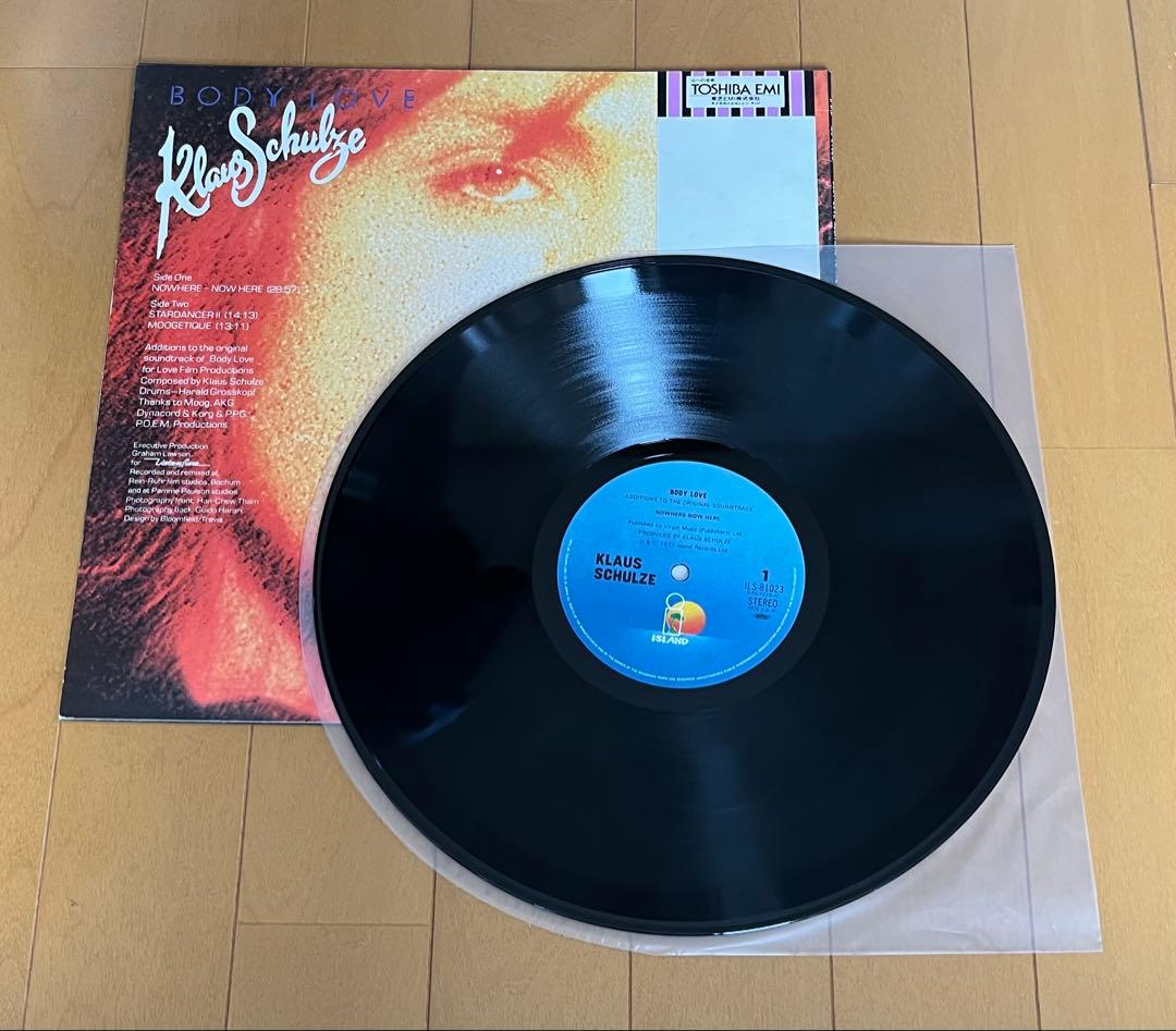 Klaus Schulze Body Love LP Japan Original 1977 Island Records ILS-81023 With Obi