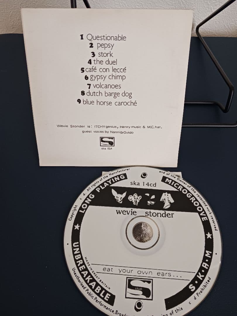 Wevie Stonder - Eat Your Own Ears CD Skam Records UK Electronic IDM Abstract