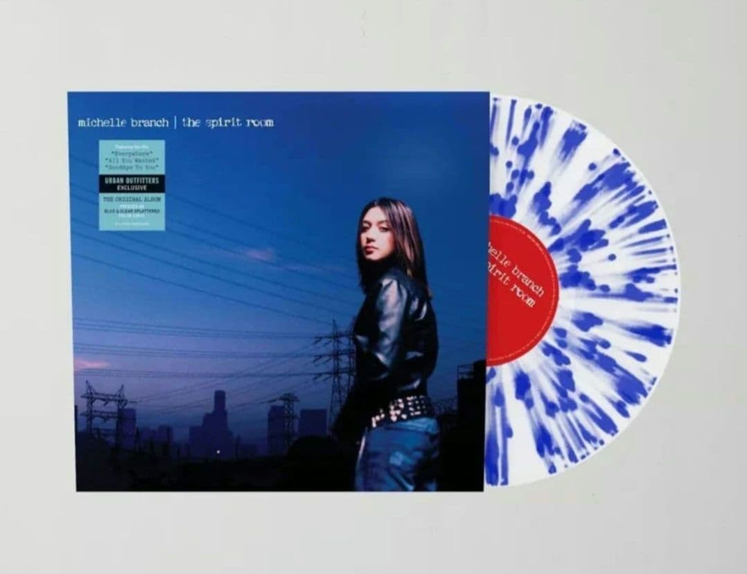 Michelle Branch The Spirit Room LP Limited Edition White & Blue Splatter Vinyl