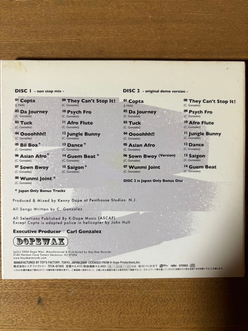 Kenny Dope Presents Black Roots 2CD Japan Press with Bonus Tracks