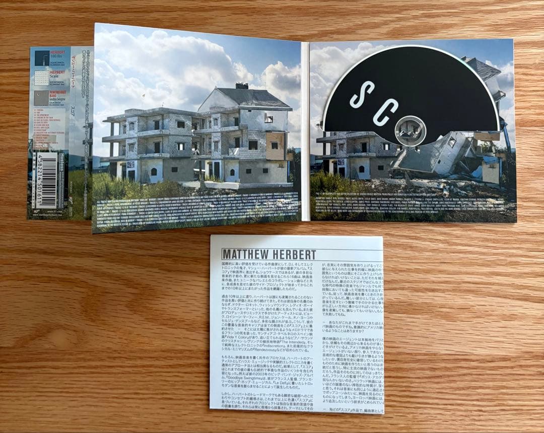 Matthew Herbert - Score CD Japan Press with OBI Limited Digipak