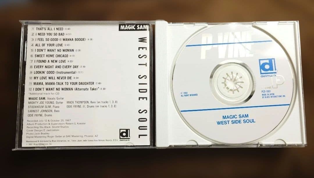 Magic Sam - West Side Soul CD Japan Press P-Vine PCD-1801 With Obi Blues