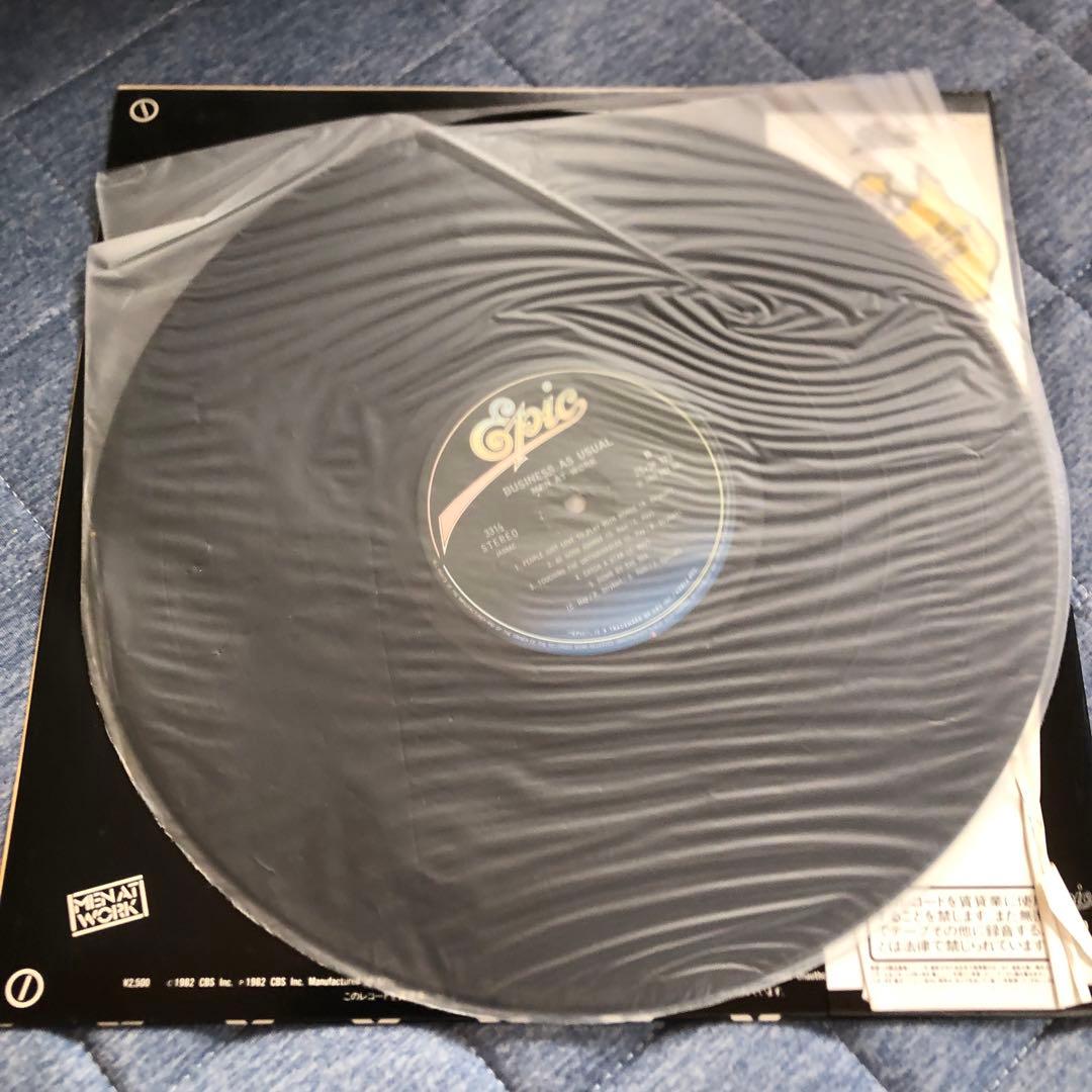 MEN AT WORK Business As Usual LP Vinyl Japan 1982 Epic Records OBI Rare