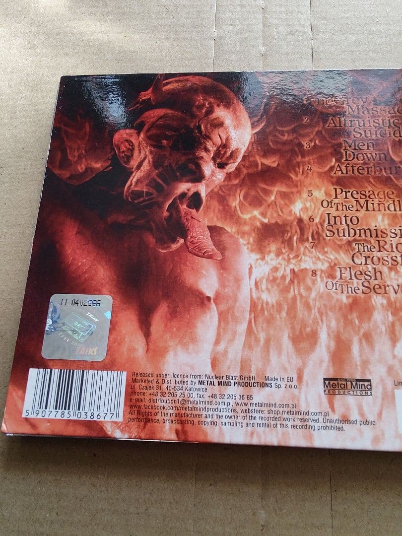 Sinister - Afterburner CD Digipak Gold Disc Edition Limited 2000 Metal Mind