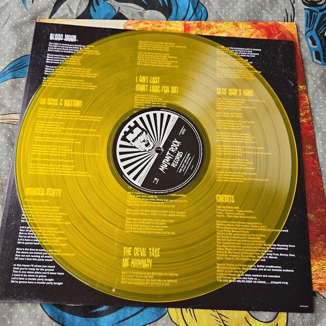 The Meteors 40 Days A Rotting Limited Yellow Vinyl LP Psychobilly Mutant Rock