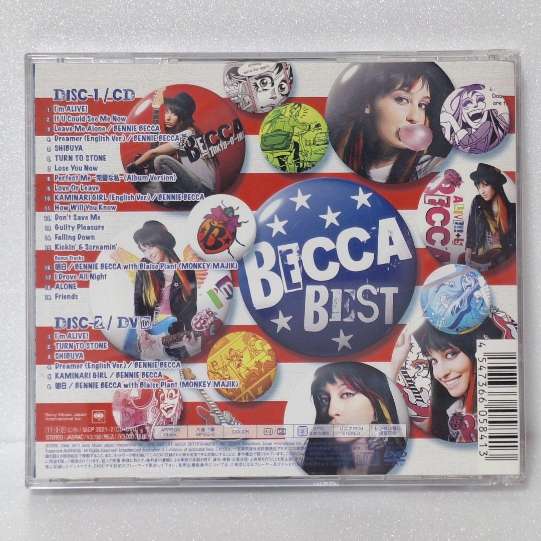 BECCA Best CD+DVD Japan Press Limited Edition with OBI Sony Music SICP-3021