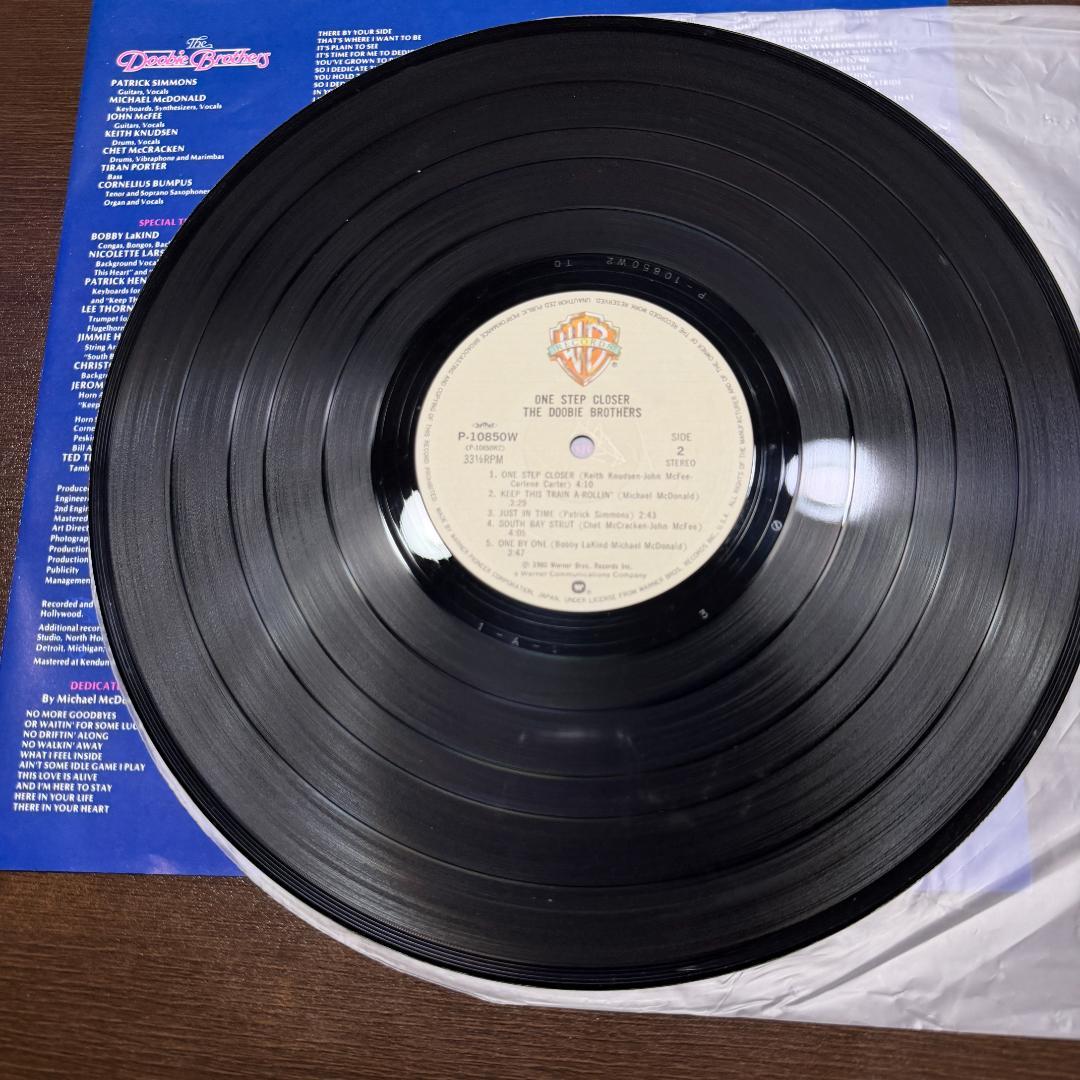 The Doobie Brothers - One Step Closer Vinyl LP Japan P-10850W w/ OBI Insert