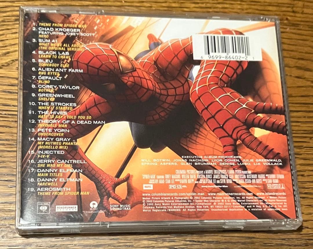 Spider-Man: Music From And Inspired By CD - 2002 Soundtrack with 3D Insert