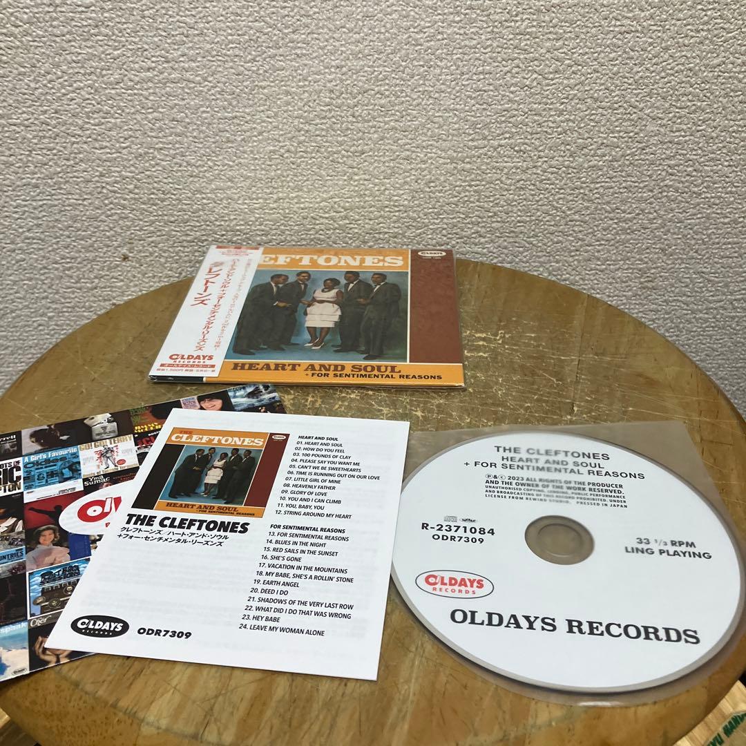 The Cleftones - Heart and Soul + For Sentimental Reasons CD Japan Press OBI