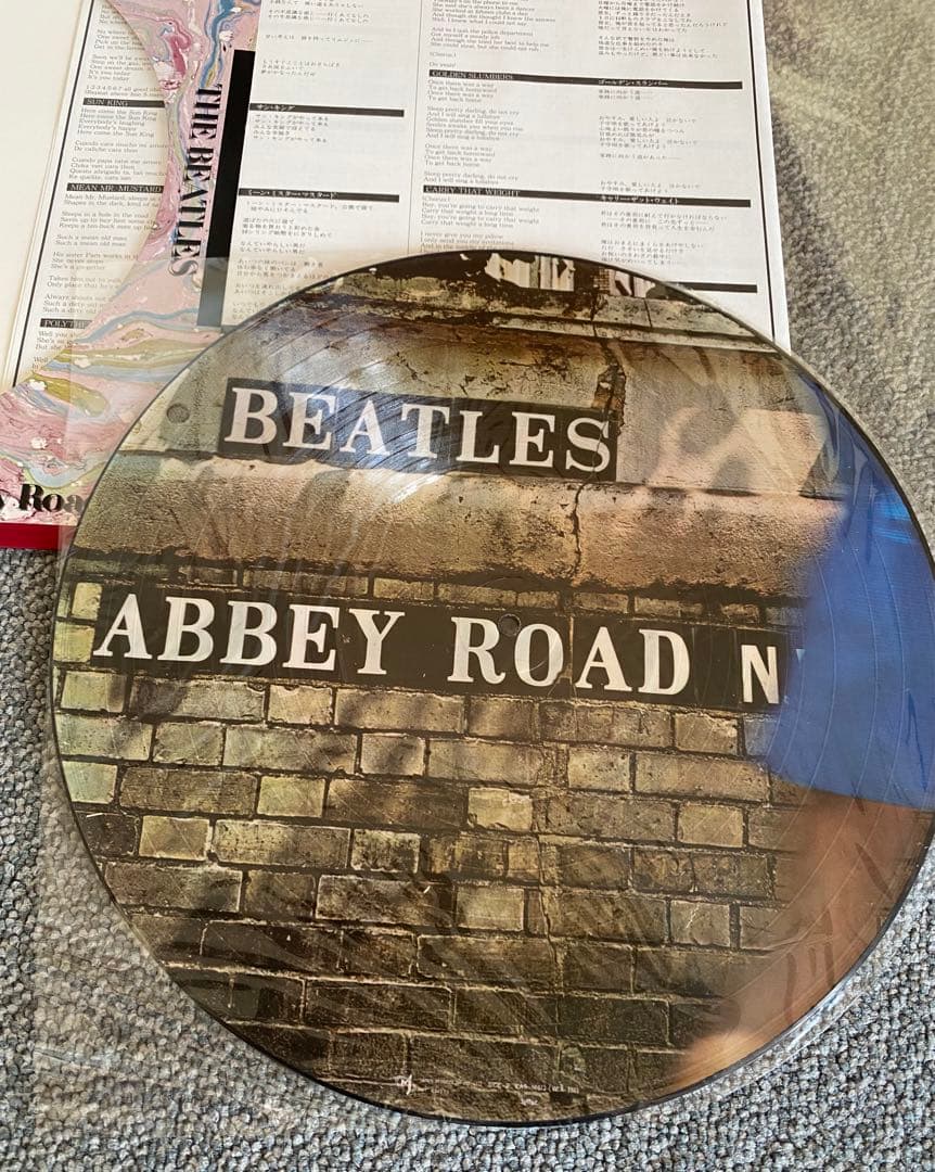 The Beatles Abbey Road Picture Disc Vinyl LP Japan Limited Edition