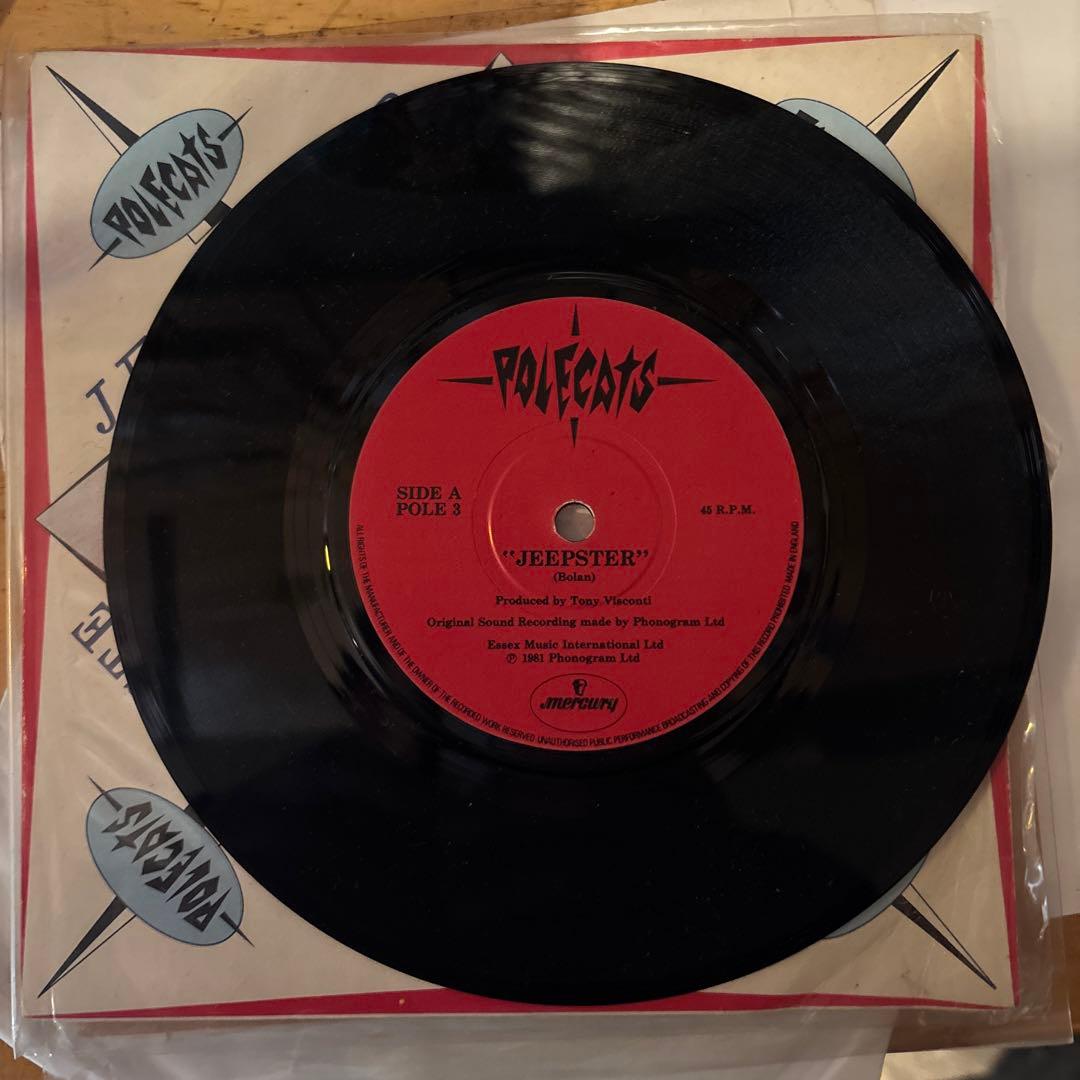The Polecats Jeepster / Marie Celeste 7" Vinyl Record Neo-Rockabilly 1981 UK