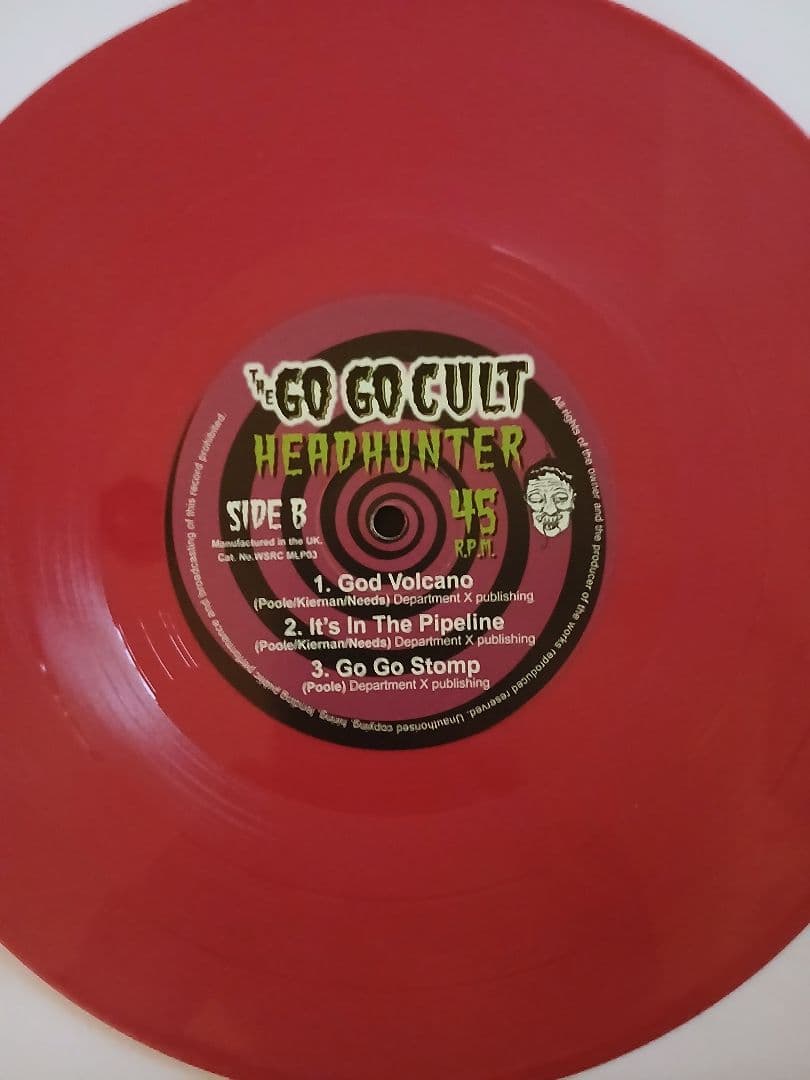 The Go Go Cult Headhunter 10" Vinyl LP Rare UK Psychobilly Limited Color